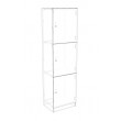 Lockers 3 Doors - Bank of 3 x high & 1 x Wide